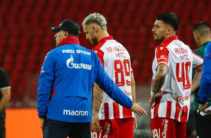 Novi Pazar - Crvena zvezda, sastavi: Arnautović i Bajo od